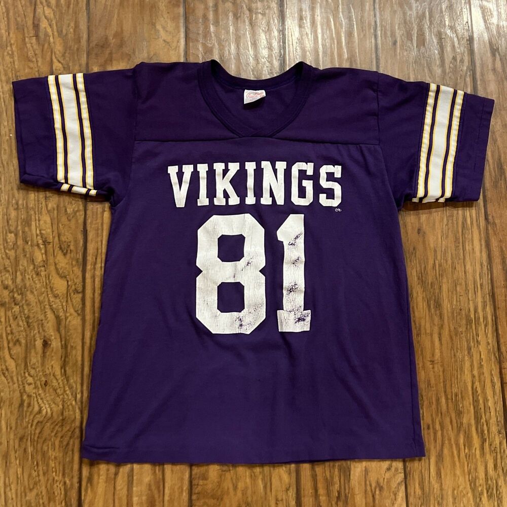 Vintage 90s Rawlings Minnesota Vikings Randy Moss Jersey T-Shirt - Men's Medium